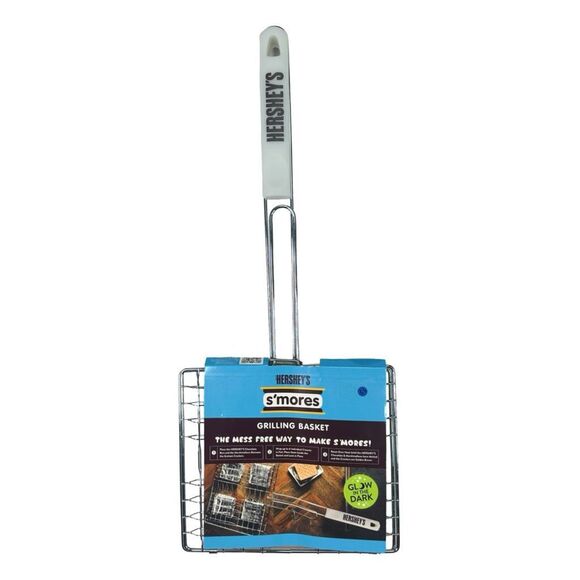 Hershey’s S’mores Grilling Basket - Glow in the Dark Handle - 21” x 9” - Picture 1 of 3